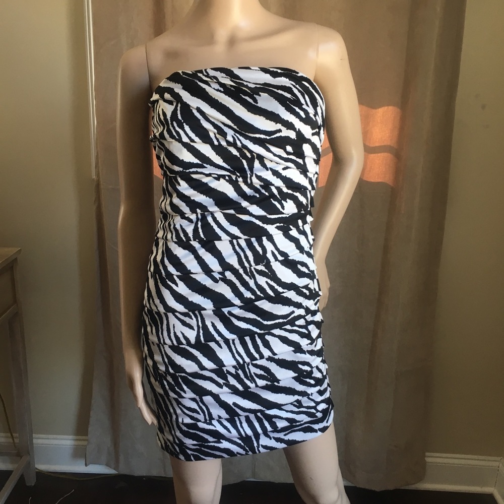 Strapless Zebra dress